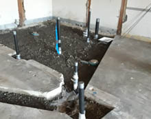Commercial plumber installing new kitchen in Santa Monica, Los Angeles, CA